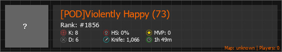 [POD]Violently Happy (73) Stats Banner