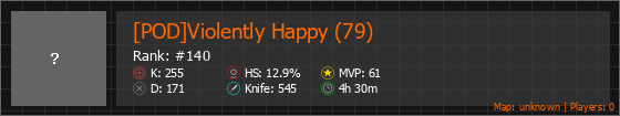 [POD]Violently Happy (79) Stats Banner
