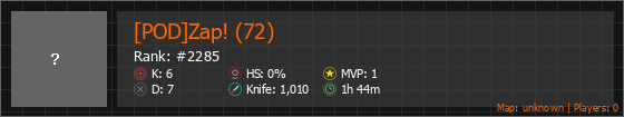 [POD]Zap! (72) Stats Banner