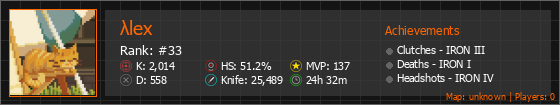 λlex Stats Banner