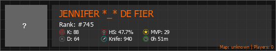 JENNIFER *_* DE FIER Stats Banner